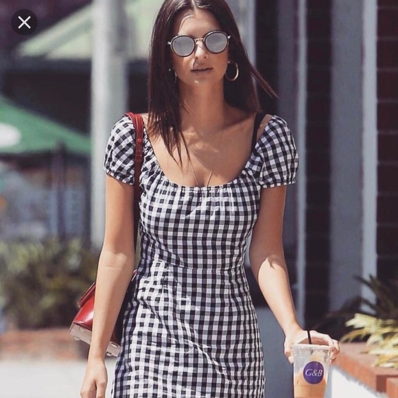 reformation gingham dress